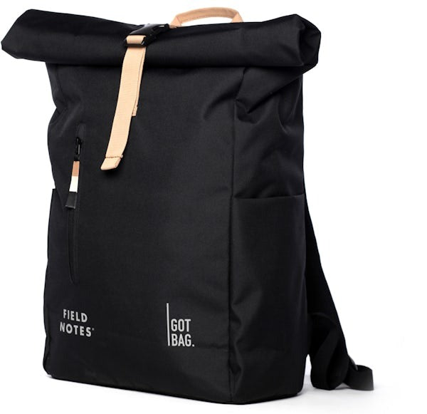 Pitch Black Rolltop Backpack