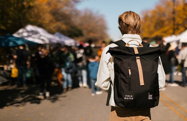 Pitch Black Rolltop Backpack