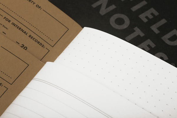 Pitch Black Memo Books - Ruled or Dot-Graph