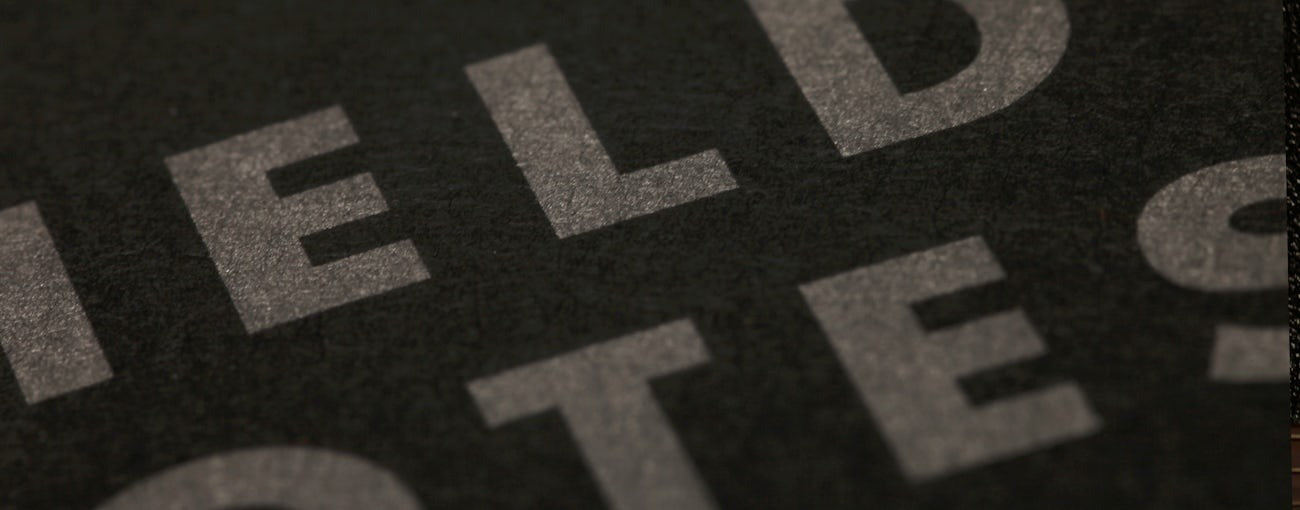 Pitch Black Memo Books - Ruled or Dot-Graph
